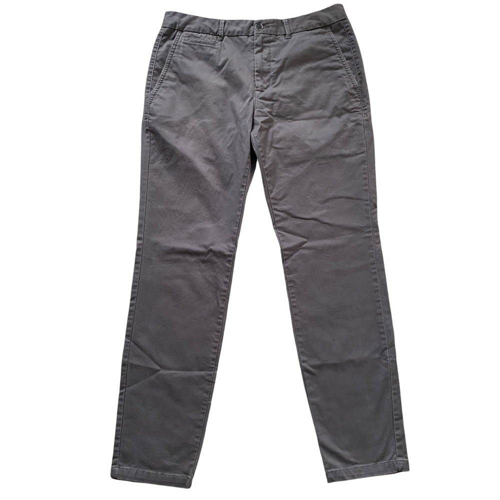Perk Slim Fit + Stretch Chino Pants Men 33x32 Taupe Minimalist Preppy